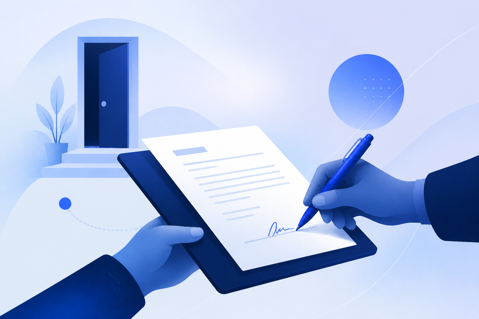 Firma documenti per vendita porta a porta: tablet, link e archivio